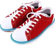 JiuQing Women's Bowling Shoes Suede Round Head Fashion Indoor Training Shoes