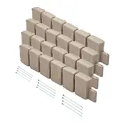 VEVOR Fake Stone Landscape Edging 47.2 x 9 in Lawn Edging Fade-Resistant