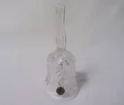 HAND CUT LEAD CRYSTAL MADE IN ITALY 6" BELL WITH LABEL