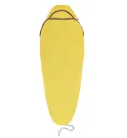 Sea to Summit Reactor Unisex Fleece Sleeping Bag Liner - Compact Mummy w/ Drawcord - Yellow