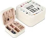 GIFTSFARM Jewelry Box, Small Jewelry Case for Taylor Fans, Taylor Gifts Merch, Portable Jewelry Case with Best Era for Bracelet, Necklace, Ring, Earring Organizer Holder Storage Boxes