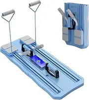 Pilates Reformer Machine Foldable Abdominal Board Exercise Machine Pilates Reformer Board Automatic Rebound Ab Roller Wheel Training Board Full Body Workout Equipment