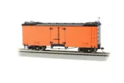 Bachmann 27497 Orange w/ Black Roof & Ends-Reefer-Data Only (On30 Scale) New