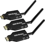 50M Wireless HDMI Extender | 1 Transmitter & 2 Receivers | 1080P @ 60Hz | 5G Signal | HDMI Extension for TV, Projector, PC, PS4/PS5, Home Cinema & Conferences