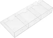 Wall Mounted Organizer Clear Acrylic Phone Holder with Compartments Durable Remote Control Storage Box for Use Easy Installation Versatile Storage