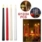 LED Flameless Candles Light Battery Operated Taper Long Candle Xmas Party Decor