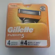 Gillette Fusion5 Precision Trimmer Razor Blades 4 Cartridges New Sealed