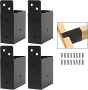 Pergola Brackets 4Pcs,2“X 4"(Actual 1.6 "X 3.6") Pergola Post Top Rafter Bracket