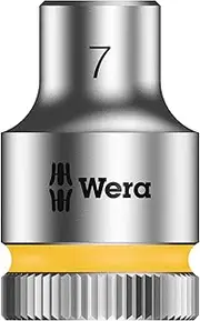 Wera 8790 HMB 3/8-Inch Zyklop Ratchet Socket, 7 mm x 29 mm Size
