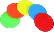 EXAOMBLE Hockey Replacements Piece 5pcs Round for Hockey Table Plastic Mini for Game