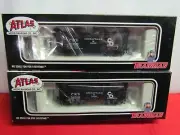 2 HO C&O ATLAS 2-BAY OFFSET SIDE HOPPERS #50468 & #50590 MINT