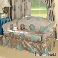 在飛比找ETMall東森購物網優惠-棉花田花藝提花單人沙發套/沙發便利套-藍色