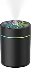 Travel Humidifier | 0.5L Small Desk Humidifier - Purifier Diffuser Filter Mister Auto-Off Timer Dispenser for Nursery Kids Hotel Travel Bathroom