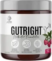 ATP Science GutRight® Gut Daily Health Supplement, Modbiotic and Polyphenol Compounds for Better Gut health, Digestion & Digestive Support, Plant-Based, Non-GMO, Fibre, Flavour: Raspberry, 150g
