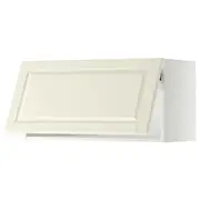 METOD wall cabinet horizontal, white/Bodbyn off-white, 80x37x40 cm