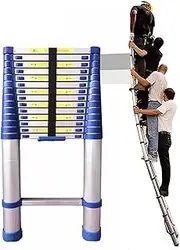 Telescopic Ladder Telescopic Ladders Multi-Purpose Extendable Ladder Telescopic Ladder Telescoping Ladder for 8m/ 7m/ 6.2m/ 5m/ 4m/ 3.8m/ 2.6m Rooftop Tent, Aluminum Extension Telescopic Lad