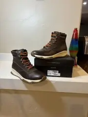 Alfani Men's Reggie Alpine Leather Boot Brown Size 11.5 M