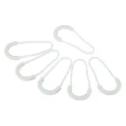 Zipper Pulls Extension Handle Cord, 30 Pack Plastic U-Shape Extender, White