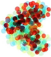 KOMBIUDA 1 Set Bingo Game Chips Plastic Markers for Counting and Classroom Games Random Colors for Math Learning Sorting and Probability Activities Random Color
