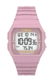 New Women’s Timex TW5M55800 Step/Activity Tracker Watch Indiglo Chronograph Pink