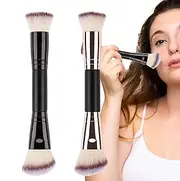 Double Ended Makeup Brush - Foundation Powder Brush Eyeshadow Brush,Adults Concealer Makeup Face Brush For Contouring, Blending