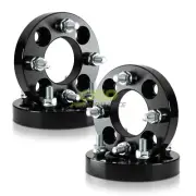 2pc 20mm Black Wheel Adapters 4x114.3 to 4x100 (Hub to Wheel) 12x1.5 Lugs (for: Honda)