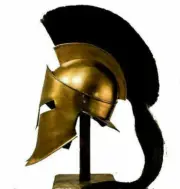 Medieval 300 Spartan Helmet King Leonidas Movie Replica Brown Antique War Helmet