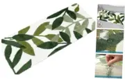 Bathroom Runner Rugs - Extra Large Green 4'11" x 1'11" (Rectangular) Leaves C