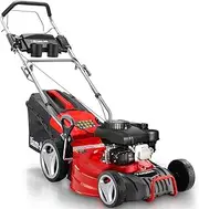[Baumr] AG 18" 150cc Self Propelled Lawn Mower, 7 Height, Steel Deck, Cup Holders, 4-Stroke Petrol Lawnmower - 740SX