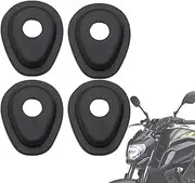 Motorcycle Indicator Spacer - 4 Motocross Adapter Plate | Motorcycle Turn Signal Indicator Adapter Spacer | Front Rear Led Indicators Mounting Plate Black Compatible with Most Motorbikes