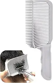 NestNook V-shaped Comb Hair Blending Tool, Blend Friend Fade Comb Professional Hair Cutting Comb Heat Resistant FlatTop Hair Clipper Cuts Tools for Men Salon Hairdressing, Barber or At Home (Grey 1pc)