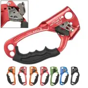 Hand Ascender Rock Tree Climbing 8-12mm Rope Clamp Right Left Caving Rescue Gear
