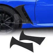 Black Car Side Fender Cover REAL HARD Carbon Fiber For Subaru BRZ GR86 21-2023 (for: Subaru)
