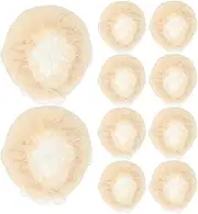WOFASHPURET 10pcs Elastic Hair Nets for Bun Covers with Chic Lace Decoration for Ballet Dance and Stylish Bun Hairstyles Reliability and Versatile Usage