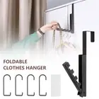 Laundry Hanger Dryer Rack Black Wall Mount Indoor Clothes Airer Hook ☭