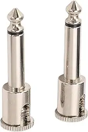Tihebeyan Guitar Audio Adapter, 2 Pcs Guitar Audio Adapter 6.35mm Solderless Connection Fast Transmission Speed Cable Plug Connector
