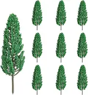 QRZLP 10 PCS Model Pine Trees, 6 inch Micro Landscape Tree Ho Scale Bushes for DIY Scenery Landscape, Woodland Scenery, Railroad Scenery.
