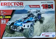 Erector by Meccano 10 in 1 Rally Racer Model Vehicle Building Kit, STEM Edu.