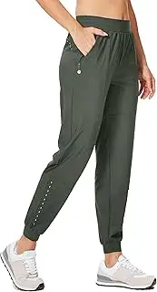 [WILLIT] Women's Athletic Joggers Pants Running Workout Quick Dry Pants Lightweight with Zipper Pockets