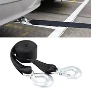 xinyee Heavy Duty Tow Strap with Hooks 10000lb Vehicle Towing Winch Snatch Strap for Car Emergency