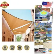 Custom 23' Heavy Duty Triangle Sun Shade - Waterproof UV Blocking Canopy Sail