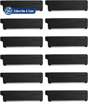baKblade 2.0 Back Hair and Body Shaver Refill Cartridges for 2.0 and 2.0 Elite Shavers - Dryglide Technology (12 Razors Included)