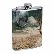 UFO Cosmos Em4 Flask 8oz Stainless Steel Hip Drinking Whiskey
