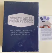Gift for Runners RUN MINDFUL Sanity Miles 100 Journal Prompts Deck NEW & SEALED