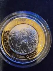 2024 FOUR QUEENS $10 Silver Strike Clad Female Baby Wolf Coin St. Patrick's Day