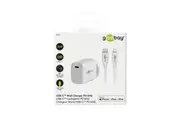 Goobay Wall Charger Plug ANZ 20W USB-C PD w Type-C to 8-Pin Cable White