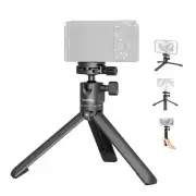 Portable Mini Desktop Tripod, Aluminum Alloy Compact Small Tabletop Tripod wi...