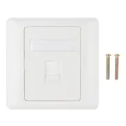 86 Type Single Port RJ45 Wall Flat Face Plate Ethernet Network Socket Panel^DD