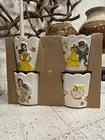 Rae Dunn - Disney - Princess - Beauty & The Beast - Ramekin Set - NWT - Rare