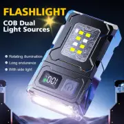 Super Bright USB Rechargeable LED COB Torch Flashlight Tactical Waterproof Lamp